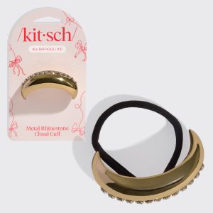 White Rhinestone Cloud Cuff - Medium