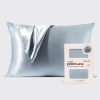 Satin Pillowcase in Haze Blue